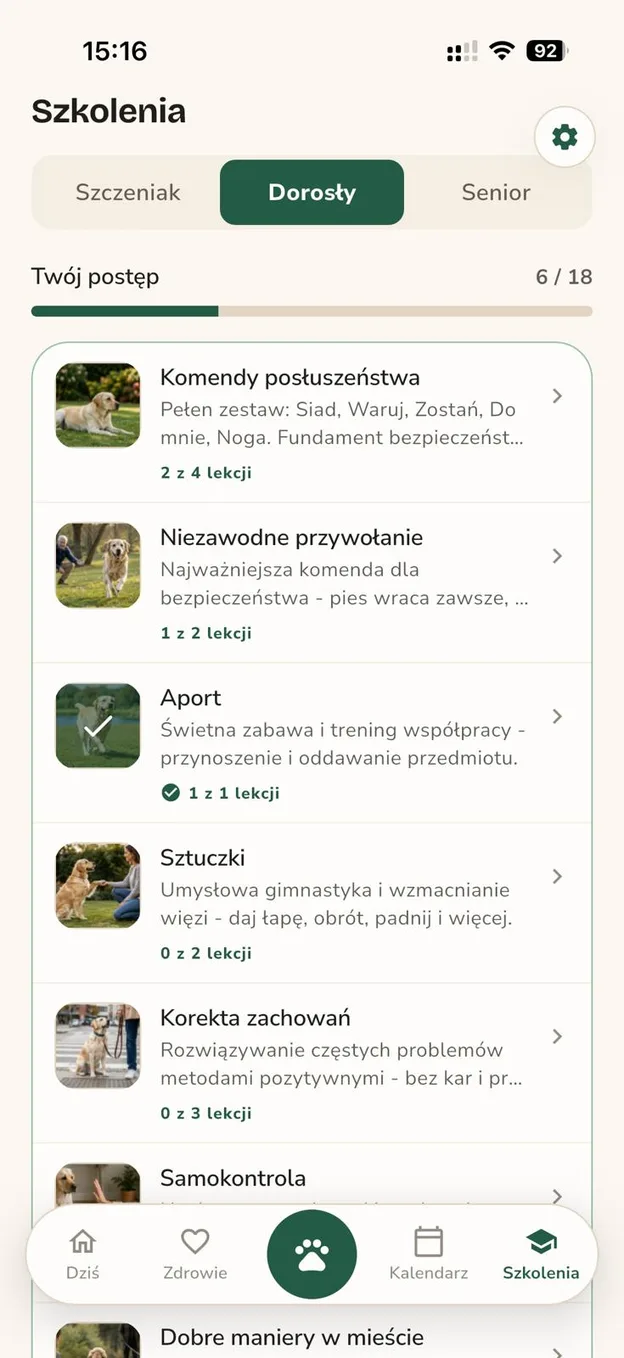 Szkolenia psa krok po kroku